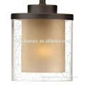 South America hot sale new product,new style mini-pendant light with amber glass for coffee shop or dress shop